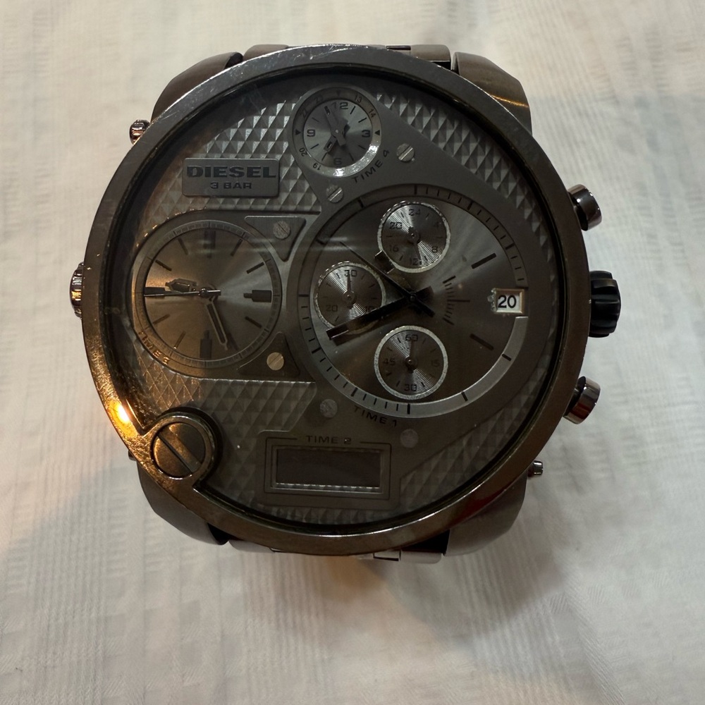 Diesel Black and Gray Chronograph Watch